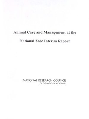 cover image of Animal Care and Management at the National Zoo